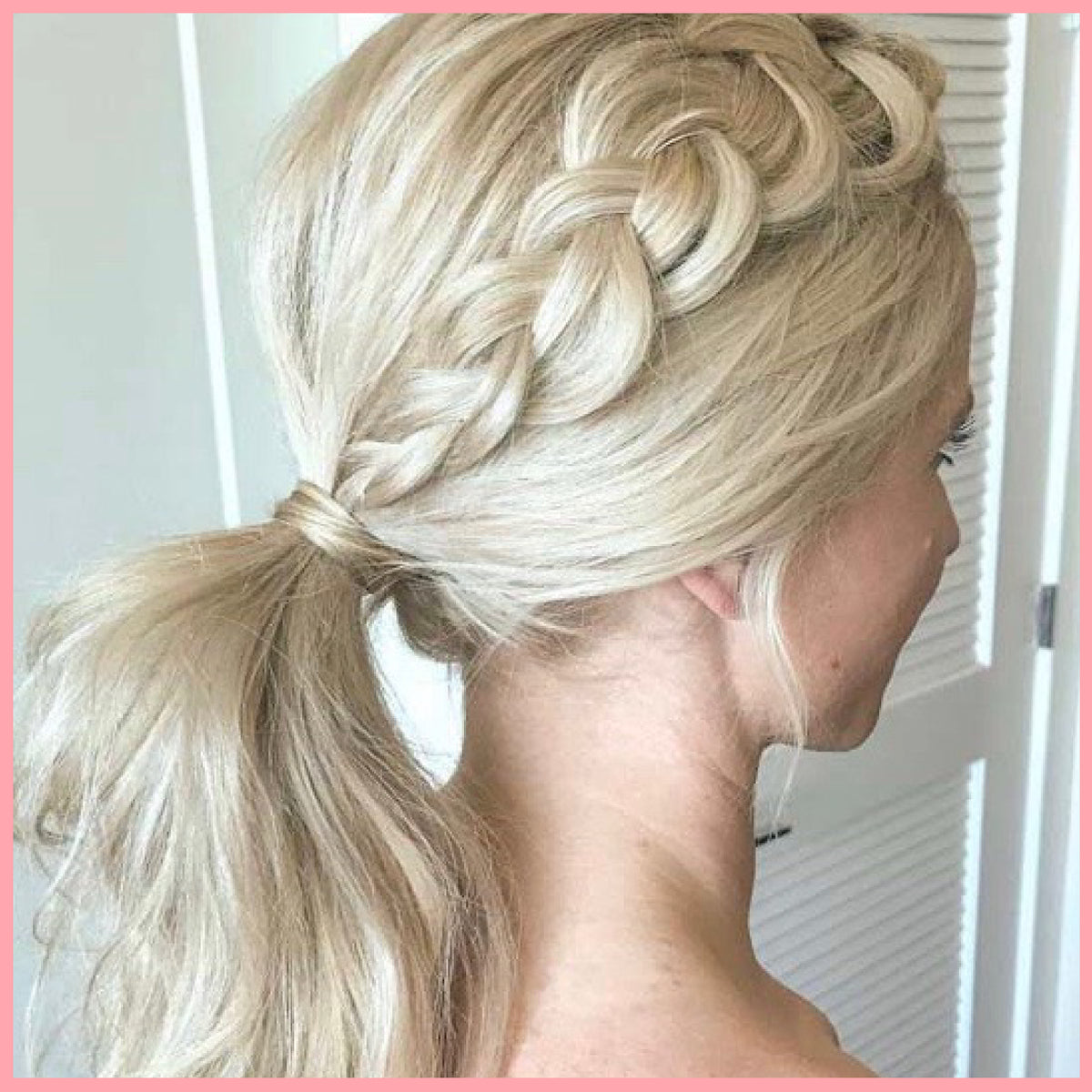 Braided ponytail