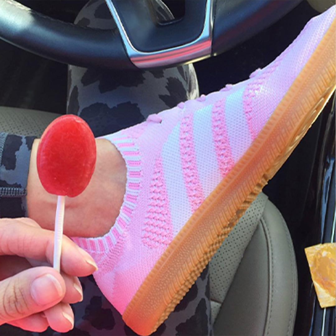 lollipop near cute shoe