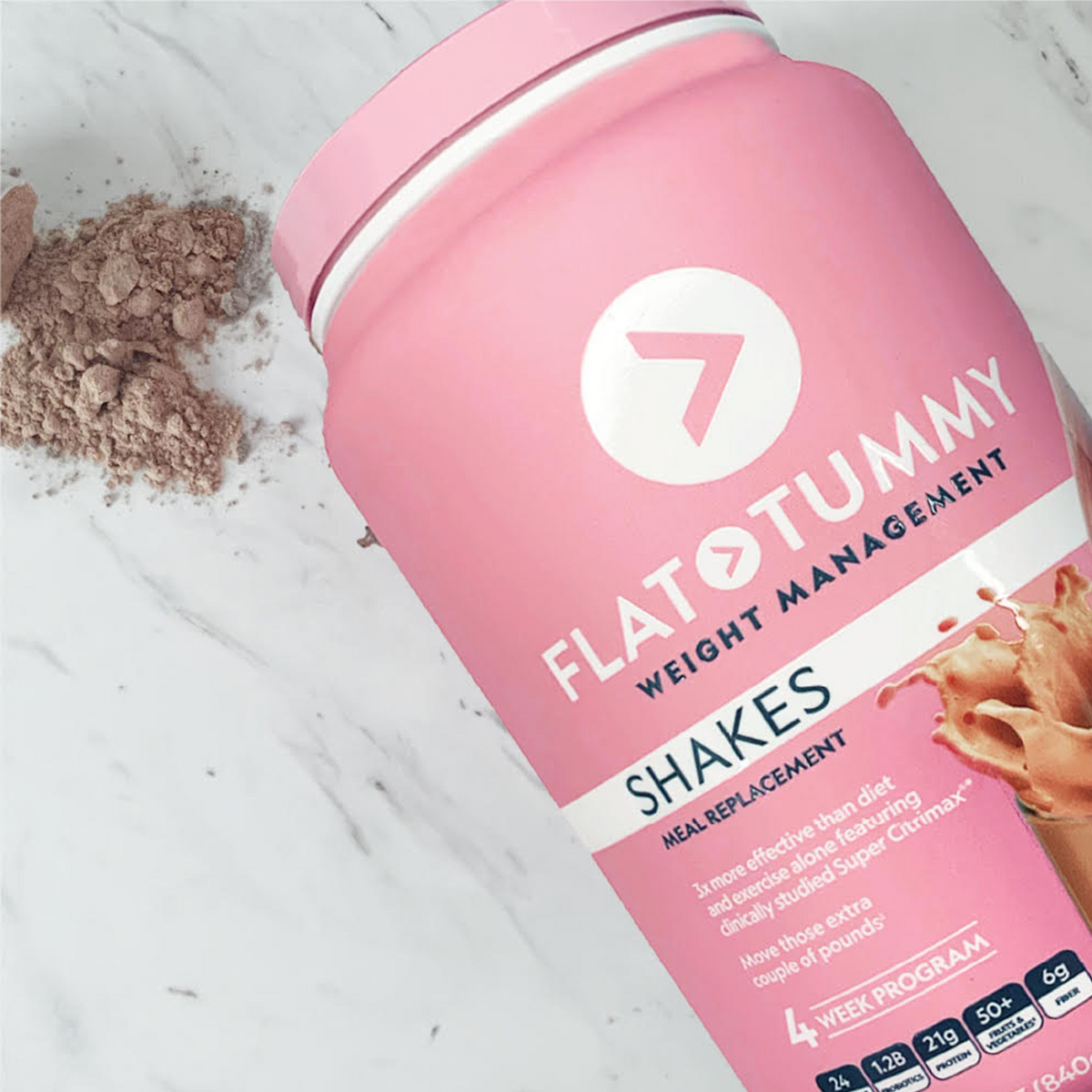 flat tummy shakes chocolate flavor
