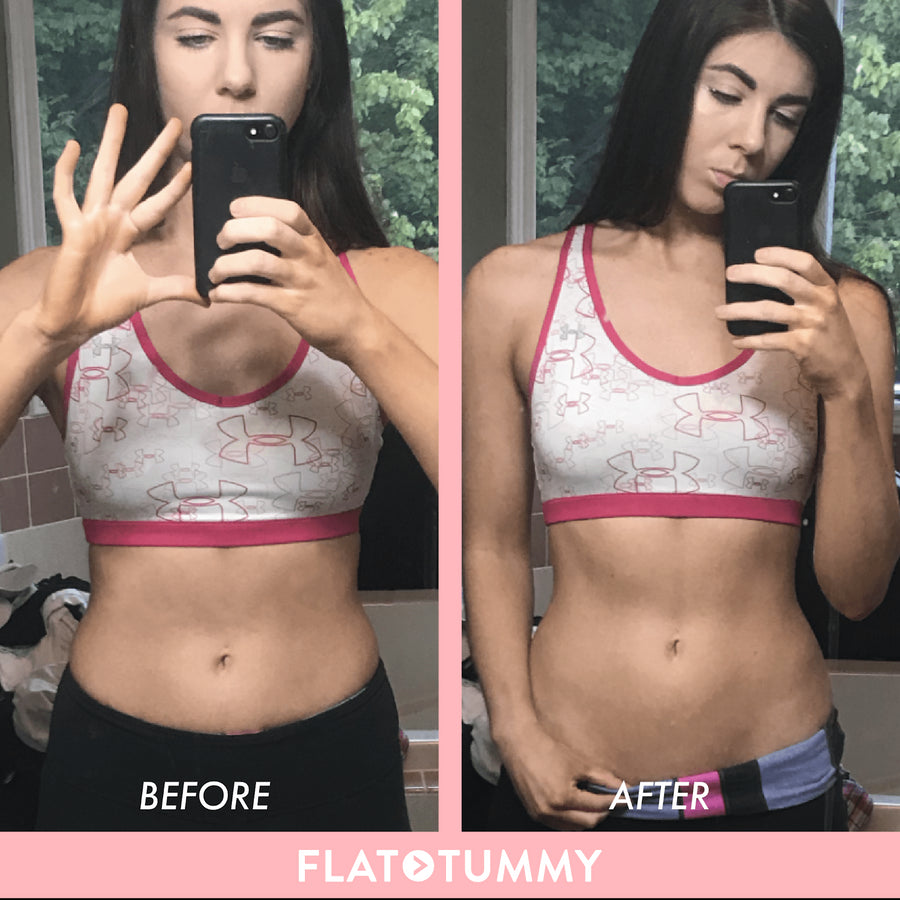Flat Tummy Before and After