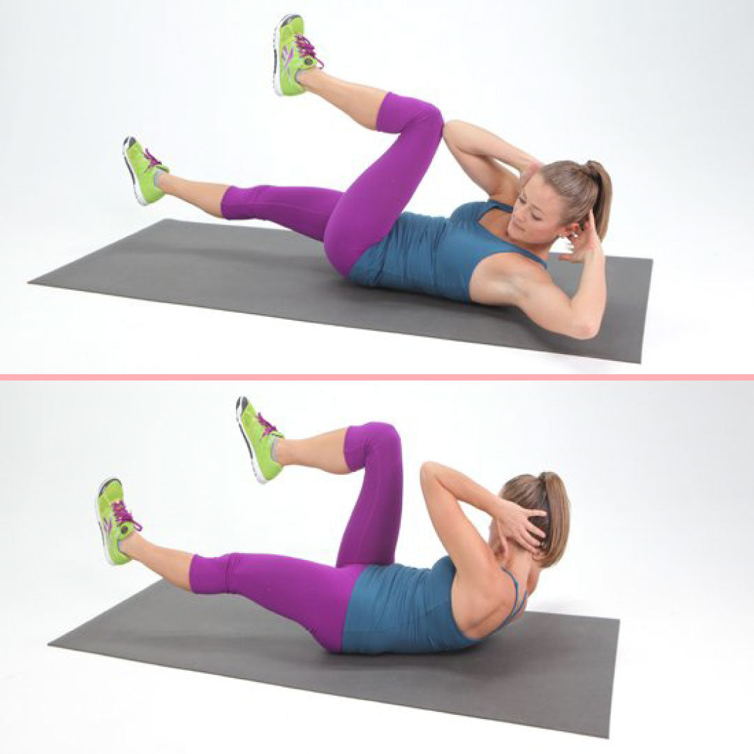 Bicycle crunches