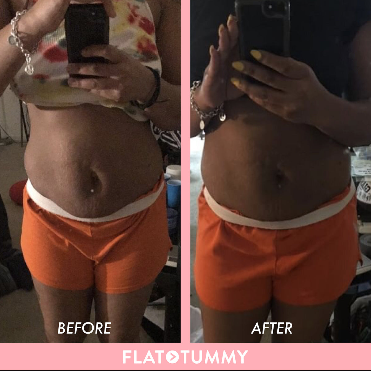 flat tummy tea before and after picture