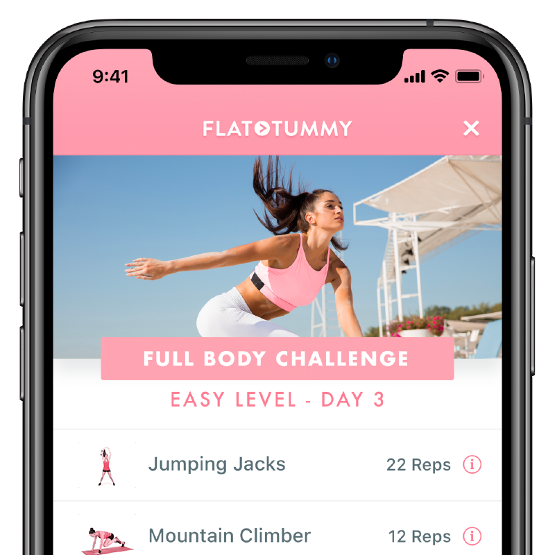 Flat tummy home workout deals