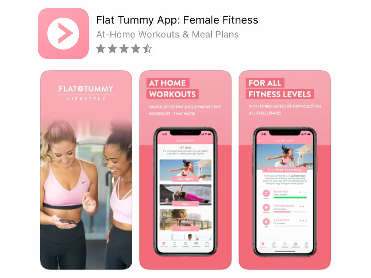 Flat Tummy App Workouts Meal Plans