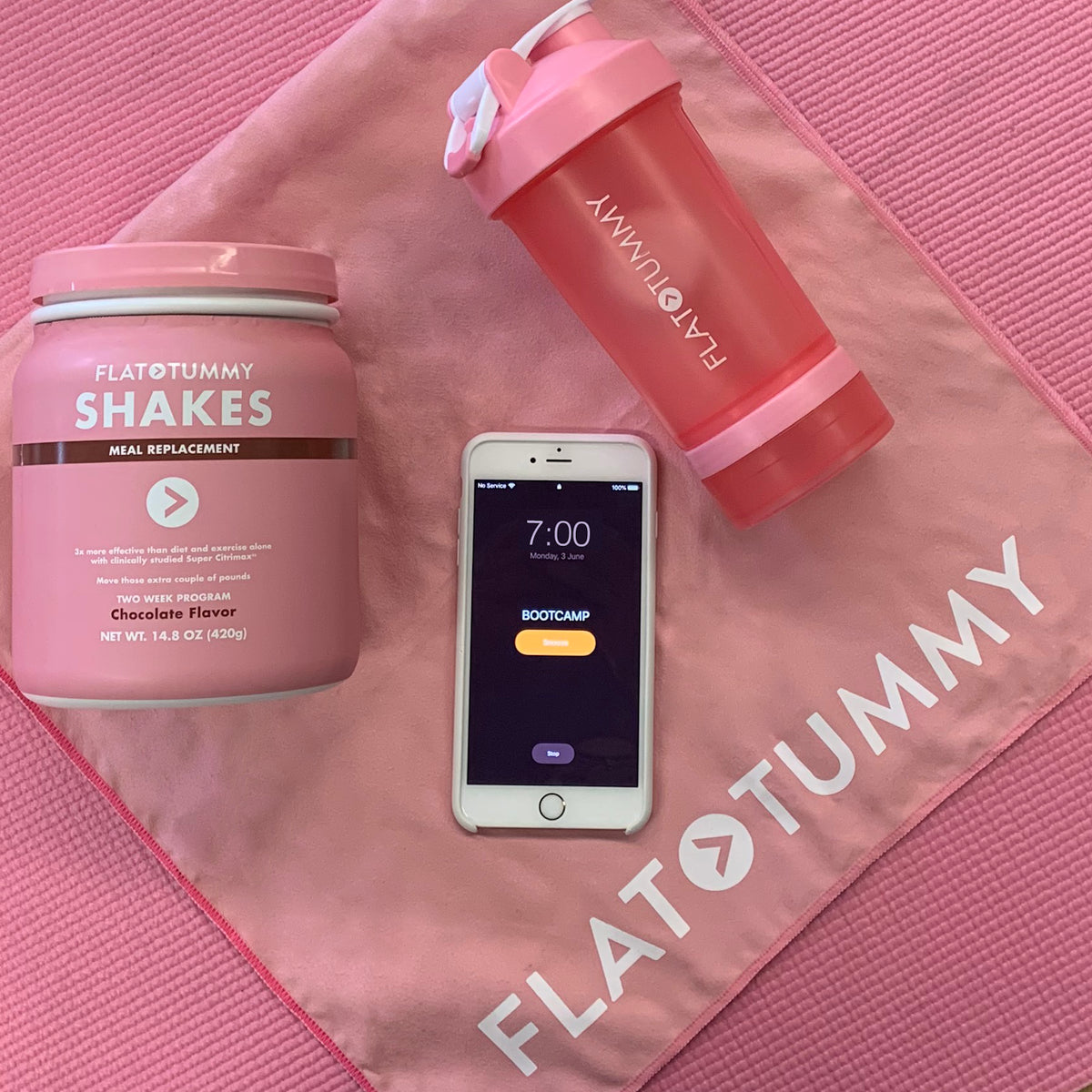 Flat Tummy Shakes and Shaker Bottle