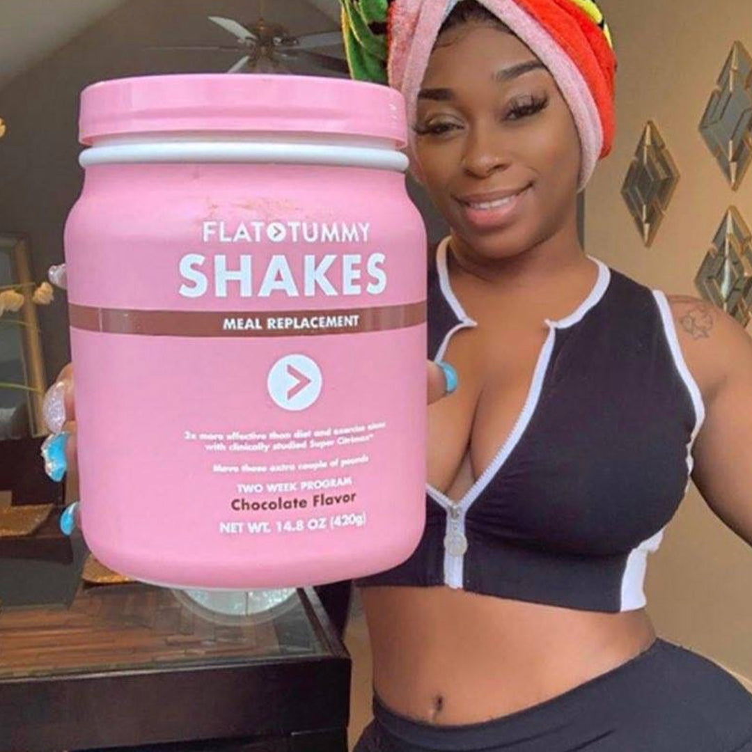 Girl with Flat Tummy Shakes