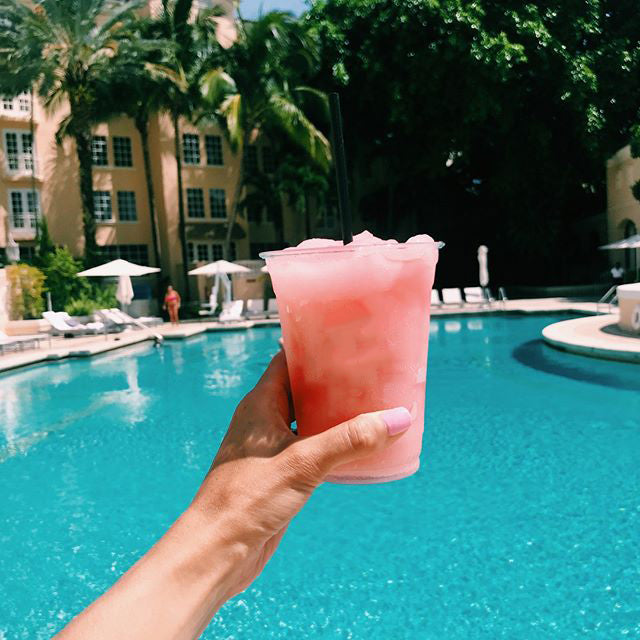 Frozen Drink In A Pool