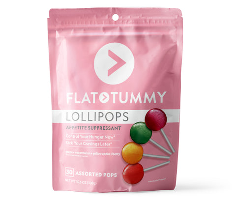 Flat Tummy Lollipop packaging