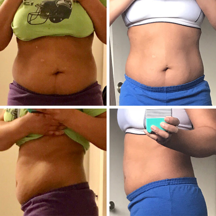 Shanoya's results after using Flat Tummy Lollipops