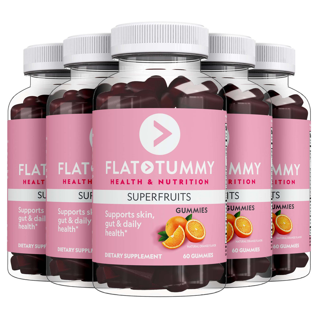 Flat Tummy Co Gummies 5 Bottles | Only $19.80 each Superfruits Gummies